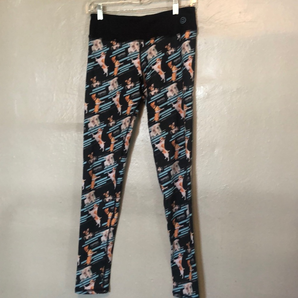 Puppies and Barre Make Me Happy leggings